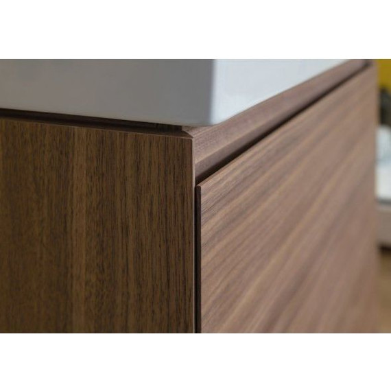 Тумба подвесная с раковиной Aquanet Нью-Йорк 100 см 203949, орех - фото 9