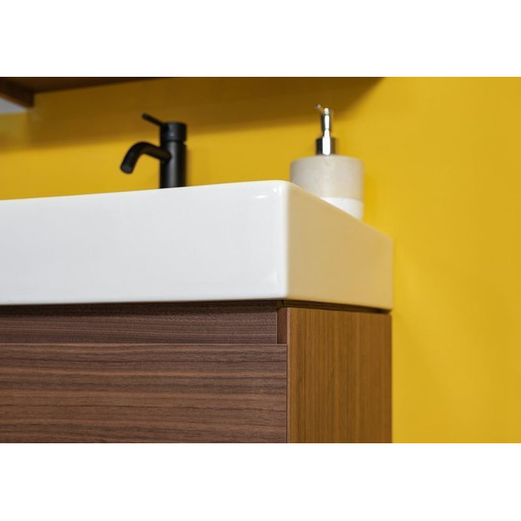 Тумба подвесная с раковиной Aquanet Нью-Йорк 70 см 203946, орех - фото, картинка 9 Тумба подвесная с раковиной Aquanet Нью-Йорк 70 см 203946, орех - фото 9