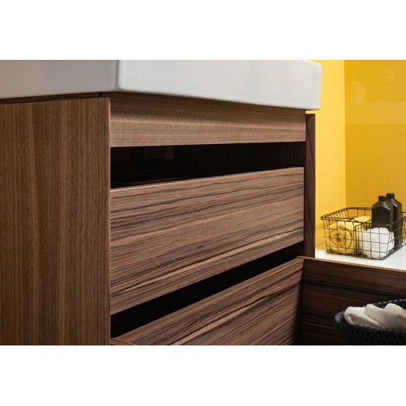 Тумба подвесная с раковиной Aquanet Нью-Йорк 70 см 203946, орех - фото, картинка 10 Тумба подвесная с раковиной Aquanet Нью-Йорк 70 см 203946, орех - фото 10