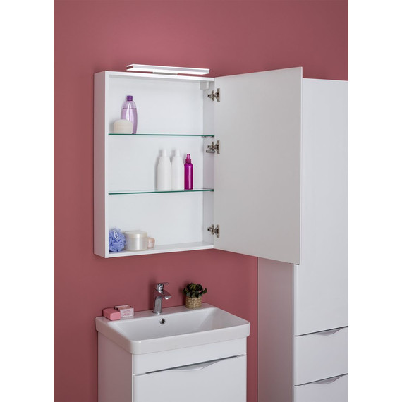 Зеркало-шкаф Aquanet Орлеан 60 см 183076, белый - фото 6