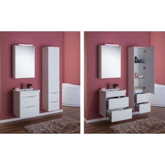 Зеркало-шкаф Aquanet Орлеан 60 см 183076, белый - фото 7