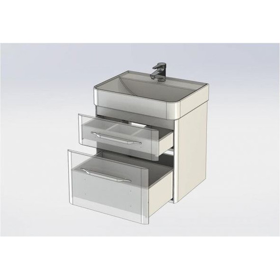 Тумба подвесная с раковиной Aquanet Виченца 60 см 196252, белый - фото, картинка 10 Тумба подвесная с раковиной Aquanet Виченца 60 см 196252, белый - фото 10