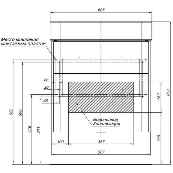 Тумба подвесная с раковиной Aquanet Виченца 60 см 196252, белый - фото, картинка 12 Тумба подвесная с раковиной Aquanet Виченца 60 см 196252, белый - фото 12