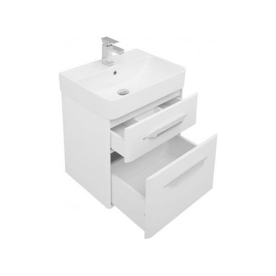 Тумба подвесная с раковиной Aquanet Виченца 60 см 196252, белый - фото, картинка 4 Тумба подвесная с раковиной Aquanet Виченца 60 см 196252, белый - фото 4