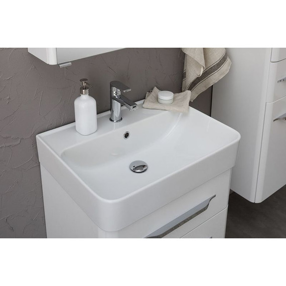 Тумба подвесная с раковиной Aquanet Виченца 60 см 196252, белый - фото, картинка 6 Тумба подвесная с раковиной Aquanet Виченца 60 см 196252, белый - фото 6