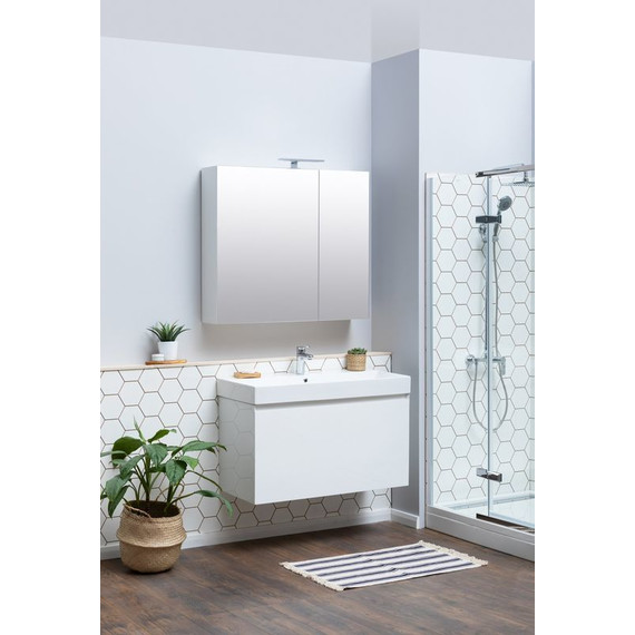 Тумба подвесная с раковиной Aquanet Йорк 100 см 202091, белый - фото 8