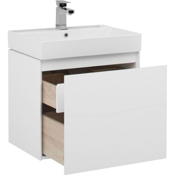 Тумба подвесная с раковиной Aquanet Йорк 60 см 202094, белый - фото, картинка 4 Тумба подвесная с раковиной Aquanet Йорк 60 см 202094, белый - фото 4