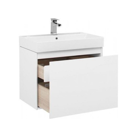 Тумба подвесная с раковиной Aquanet Йорк 70 см 202093, белый - фото, картинка 4 Тумба подвесная с раковиной Aquanet Йорк 70 см 202093, белый - фото 4