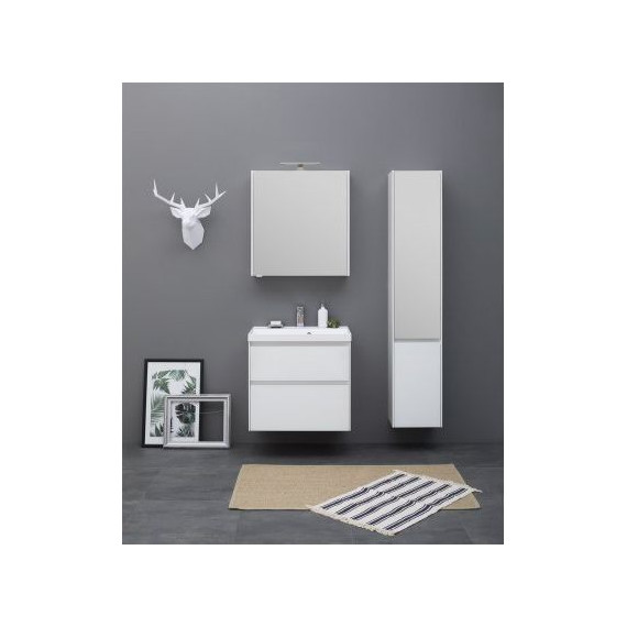 Тумба подвесная с раковиной Aquanet Гласс 60 см 196961, белый - фото, картинка 11 Тумба подвесная с раковиной Aquanet Гласс 60 см 196961, белый - фото 11