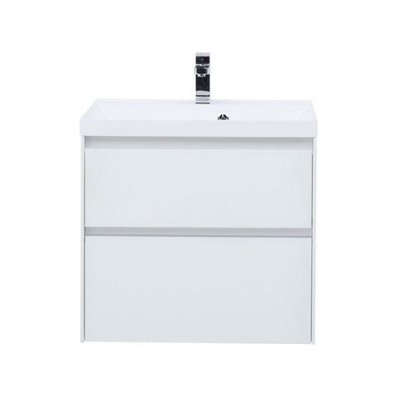 Тумба подвесная с раковиной Aquanet Гласс 70 см 206700, белый - фото 3