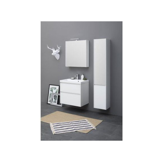 Тумба подвесная с раковиной Aquanet Гласс 80 см 238361, белый - фото 12