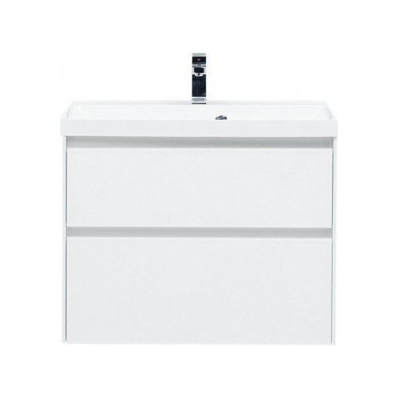 Тумба подвесная с раковиной Aquanet Гласс 80 см 238361, белый - фото 5