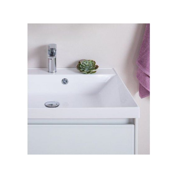 Тумба подвесная с раковиной Aquanet Гласс 90 см 196960, белый - фото 9