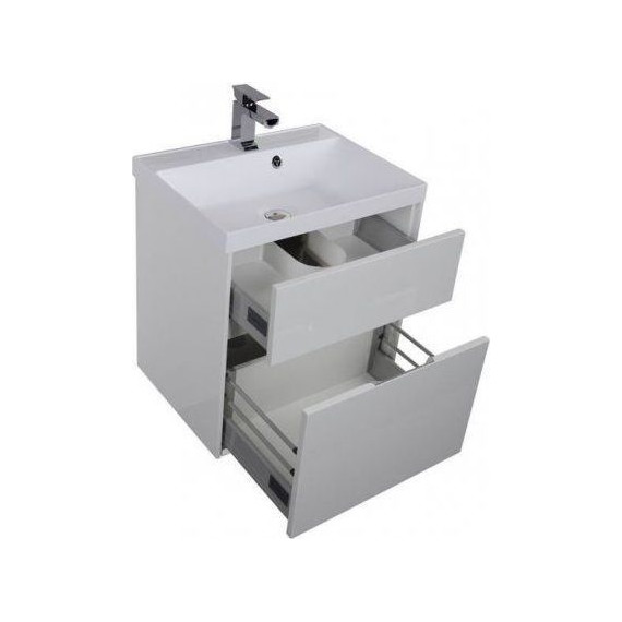 Тумба подвесная с раковиной Aquanet Латина 60 см 179934, белый - фото, картинка 5 Тумба подвесная с раковиной Aquanet Латина 60 см 179934, белый - фото 5