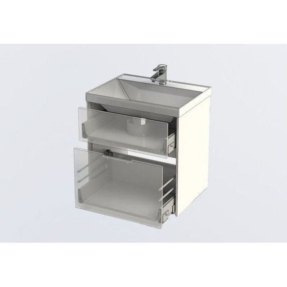 Тумба подвесная с раковиной Aquanet Латина 60 см 179934, белый - фото, картинка 6 Тумба подвесная с раковиной Aquanet Латина 60 см 179934, белый - фото 6