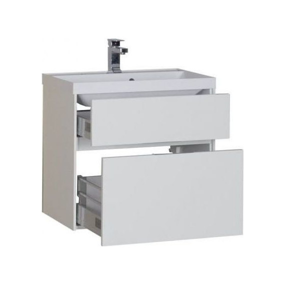 Тумба подвесная с раковиной Aquanet Латина 70 см 180032, белый - фото, картинка 4 Тумба подвесная с раковиной Aquanet Латина 70 см 180032, белый - фото 4