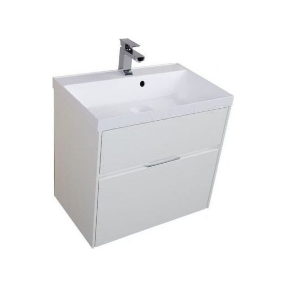 Тумба подвесная с раковиной Aquanet Латина 70 см 180032, белый - фото, картинка 5 Тумба подвесная с раковиной Aquanet Латина 70 см 180032, белый - фото 5