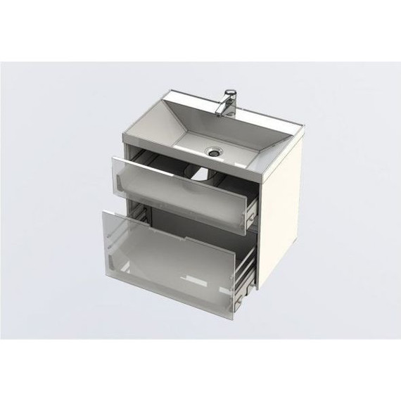 Тумба подвесная с раковиной Aquanet Латина 70 см 180032, белый - фото, картинка 6 Тумба подвесная с раковиной Aquanet Латина 70 см 180032, белый - фото 6