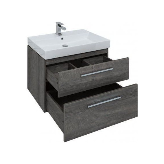 Тумба подвесная с раковиной Aquanet Nova 75 см 242260, дуб рошелье, Цвет фасада: дуб рошелье - фото, картинка 10 Тумба подвесная с раковиной Aquanet Nova 75 см 242260, дуб рошелье, Цвет фасада: дуб рошелье - фото 10