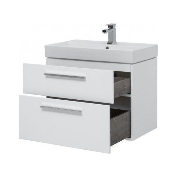 Тумба подвесная с раковиной Aquanet Nova 75 см 242262, белый, Цвет фасада: белый - фото, картинка 8 Тумба подвесная с раковиной Aquanet Nova 75 см 242262, белый, Цвет фасада: белый - фото 8