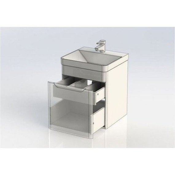 Тумба подвесная с раковиной Aquanet София 50 см 201745, белый - фото, картинка 11 Тумба подвесная с раковиной Aquanet София 50 см 201745, белый - фото 11