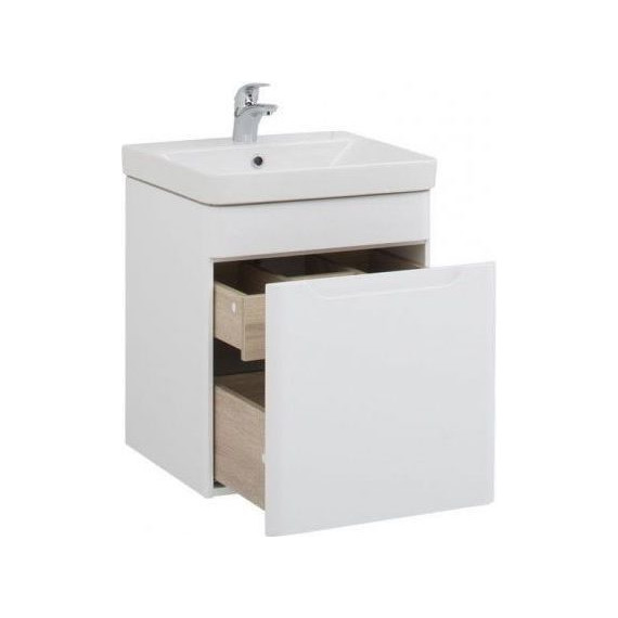 Тумба подвесная с раковиной Aquanet София 50 см 201745, белый - фото, картинка 2 Тумба подвесная с раковиной Aquanet София 50 см 201745, белый - фото 2