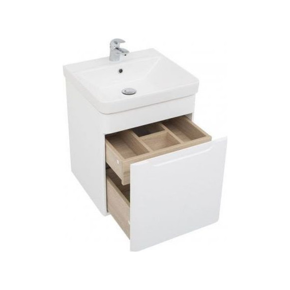 Тумба подвесная с раковиной Aquanet София 50 см 201745, белый - фото, картинка 4 Тумба подвесная с раковиной Aquanet София 50 см 201745, белый - фото 4