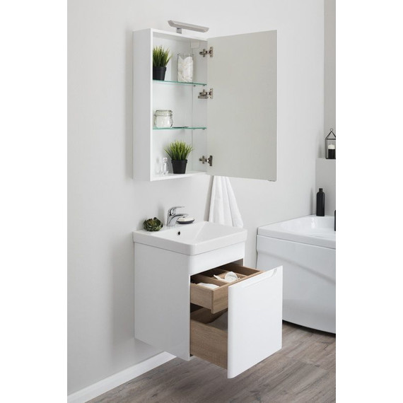 Тумба подвесная с раковиной Aquanet София 50 см 201745, белый - фото, картинка 5 Тумба подвесная с раковиной Aquanet София 50 см 201745, белый - фото 5