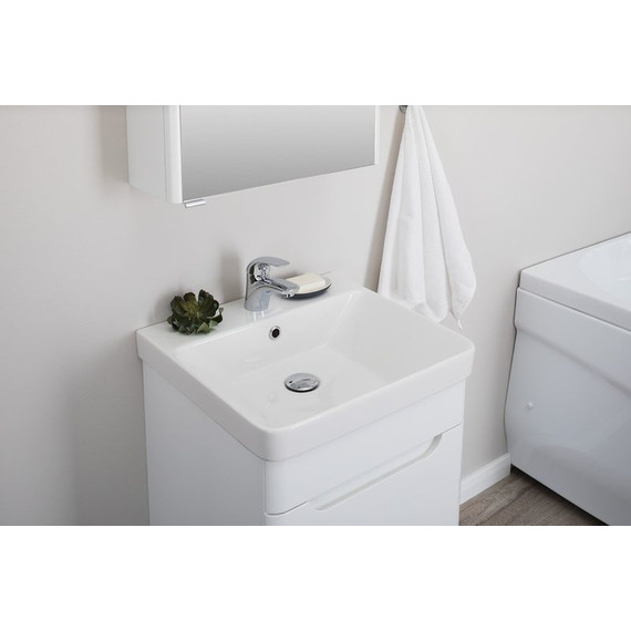 Тумба подвесная с раковиной Aquanet София 50 см 201745, белый - фото, картинка 6 Тумба подвесная с раковиной Aquanet София 50 см 201745, белый - фото 6