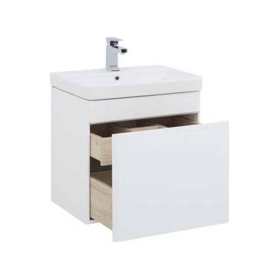 Тумба подвесная с раковиной Aquanet София 60 см 196956, белый - фото, картинка 2 Тумба подвесная с раковиной Aquanet София 60 см 196956, белый - фото 2