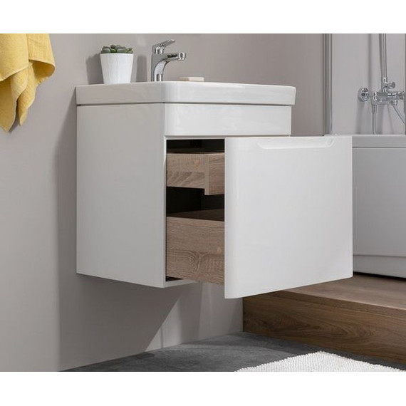 Тумба подвесная с раковиной Aquanet София 60 см 196956, белый - фото, картинка 5 Тумба подвесная с раковиной Aquanet София 60 см 196956, белый - фото 5