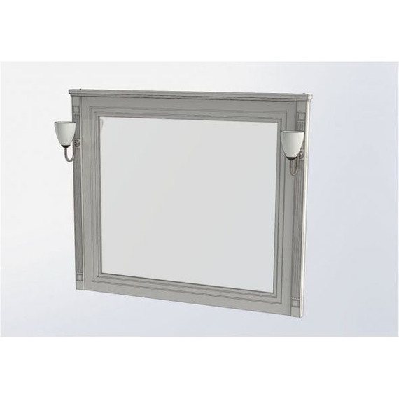 Зеркало Aquanet Паола 120 см 181768, белый/серебро - фото, картинка 6 Зеркало Aquanet Паола 120 см 181768, белый/серебро - фото 6