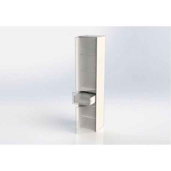 Пенал подвесной Aquanet Йорк 35 см 202095, белый - фото 13