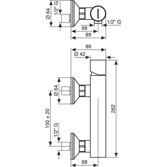 Смеситель для душа Emmevi Ade CR78002LA - фото 2