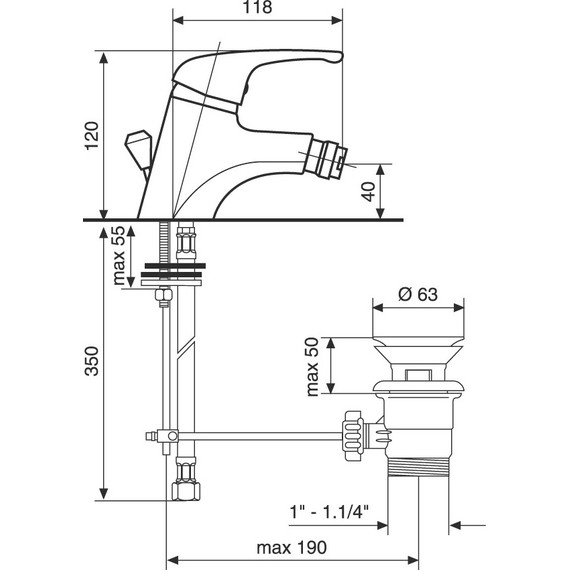Смеситель для биде Emmevi Ambra CR9004 - фото 2