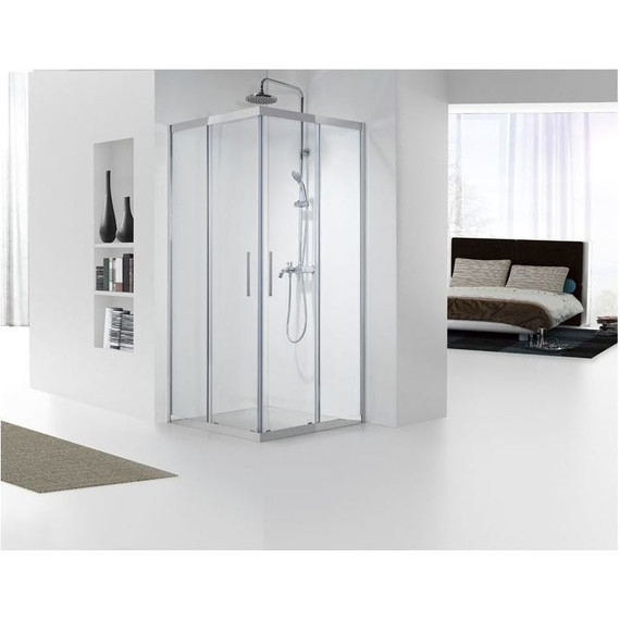 Душевое ограждение Aquanet Delta Cube NPE1142 90x90 см (стекло 8 мм), хром/прозрачное - фото 3
