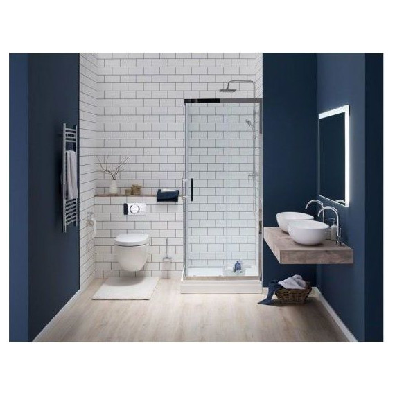 Душевое ограждение Aquanet Delta Cube NPE1142 100x100 см (стекло 8 мм), хром/прозрачное - фото 9