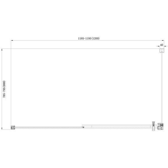 Душевое ограждение Aquanet Delta NPE1131 120x80 см (стекло 8 мм), хром/прозрачное - фото 8