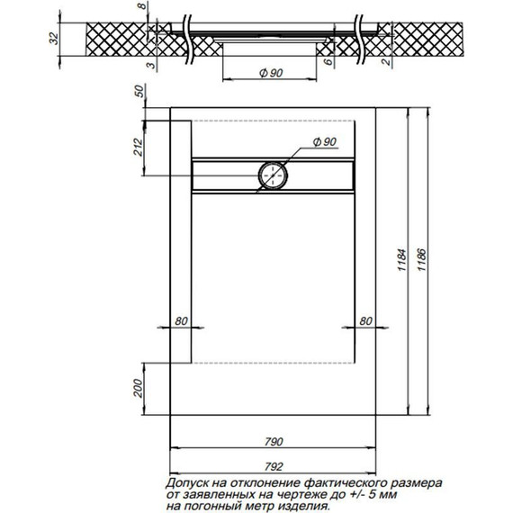 Каменный поддон Aquanet Pleasure 120x80 см 255437 - фото, картинка 8 Каменный поддон Aquanet Pleasure 120x80 см 255437 - фото 8