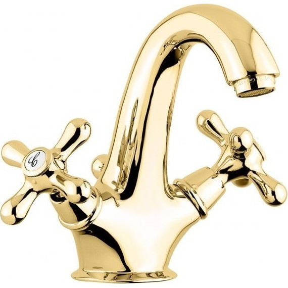 Смеситель для раковины Emmevi Deco Classic OR12013, золото - фото 