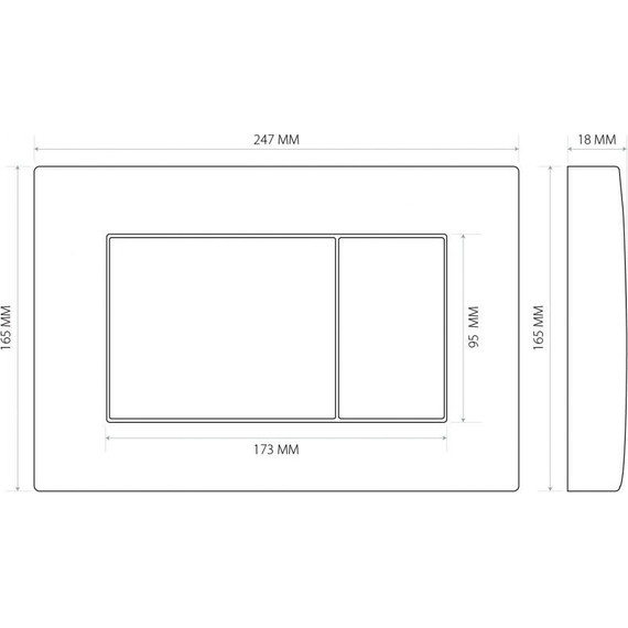 Инсталляция для унитаза Berges Wasserhaus Atom 410 040331 (кнопка хром глянец) - фото 5