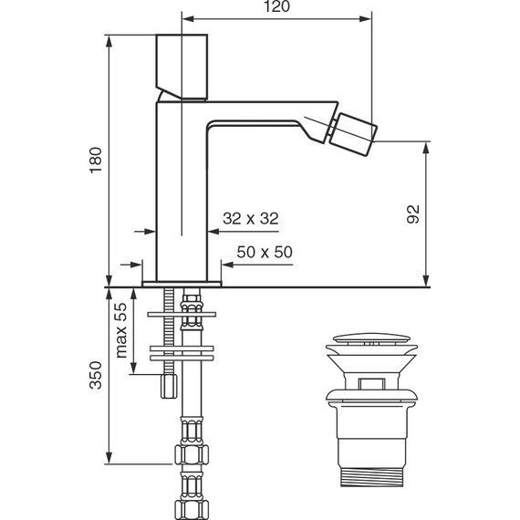 Смеситель для биде Emmevi Gea CR26004 - фото 2