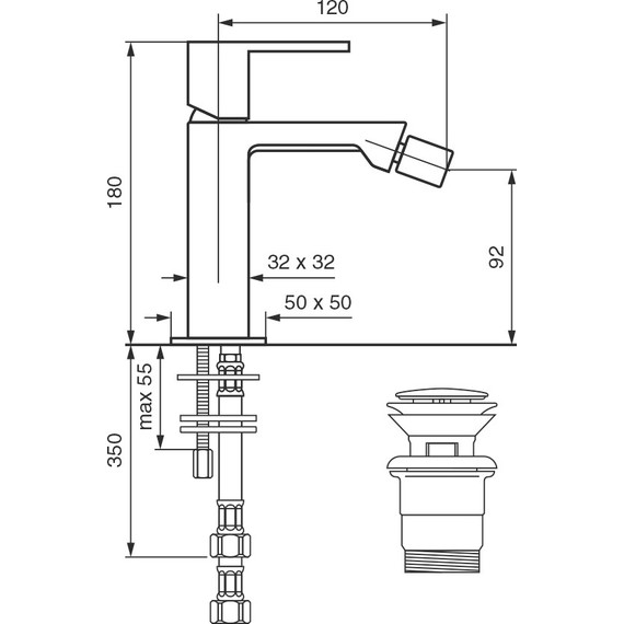 Смеситель для биде Emmevi Gea CR26004LA - фото 2