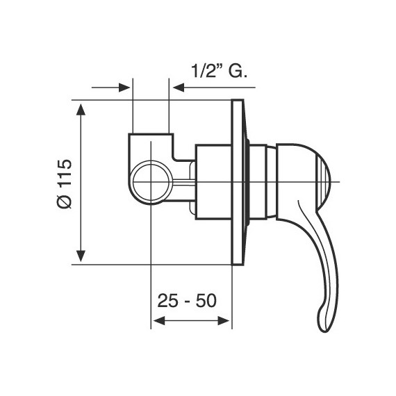 Смеситель для душа Emmevi Harmony CR22009 - фото 2