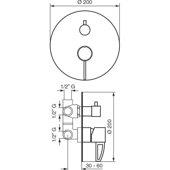 Смеситель для ванны Emmevi Minu CR83029LA - фото 2