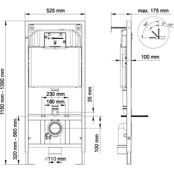 Инсталляция для унитаза Berges Wasserhaus Novum 040000 - фото 9