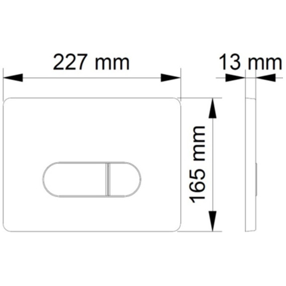 Кнопка смыва Berges Wasserhaus Novum D7 040037, хром глянец/белый - фото 4