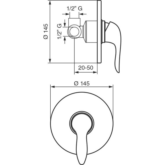 Смеситель для душа Emmevi Neco CR91009 - фото 2