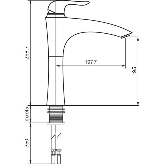 Смеситель для кухни Emmevi Neco СR91097 - фото 2