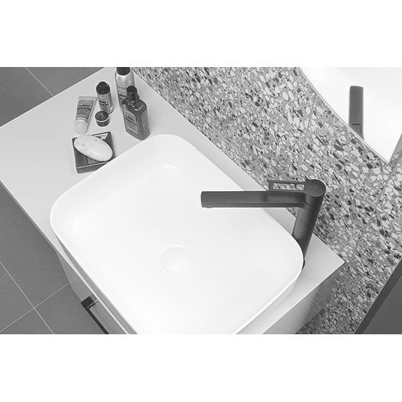 Смеситель для раковины высокий Paffoni Ringo RIN081NO, чёрный матовый - фото 2